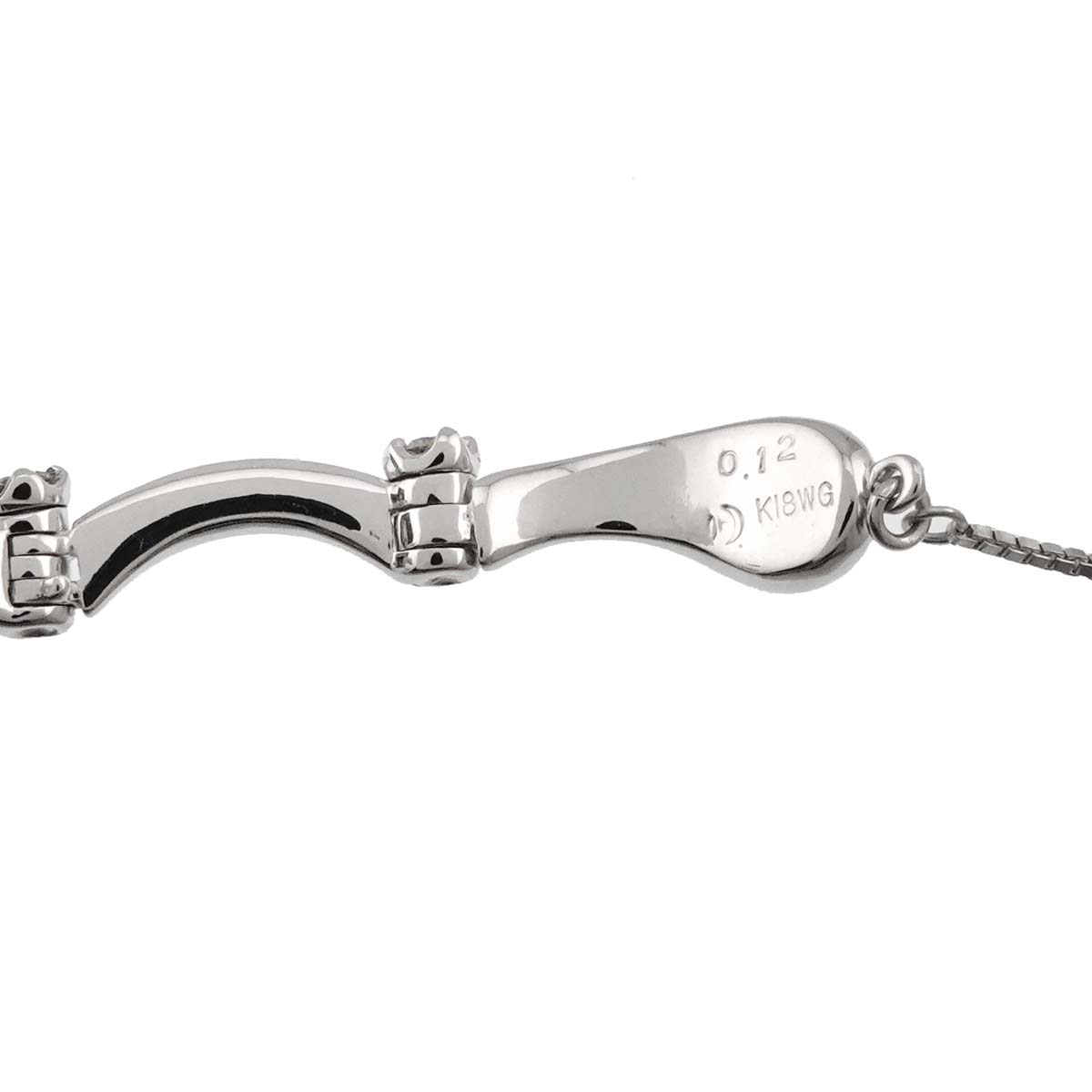 Black Pearl 8.3mm Diamond 0.12ct Necklace 18K WG 750