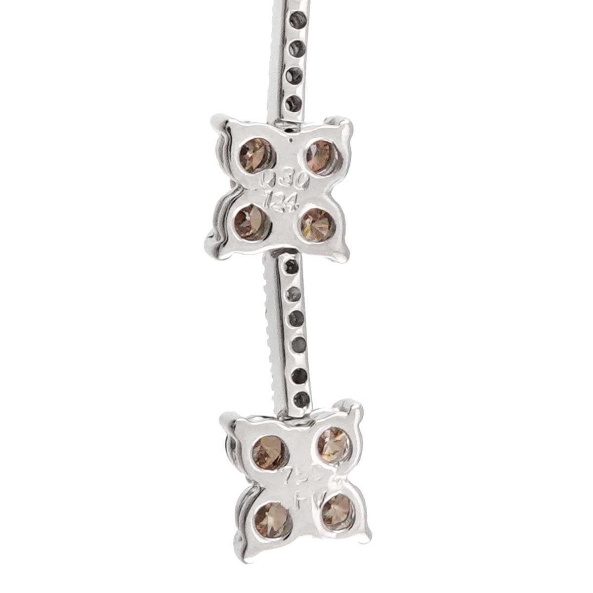 Diamond 1.24/0.30ct Necklace 18K White Gold 750