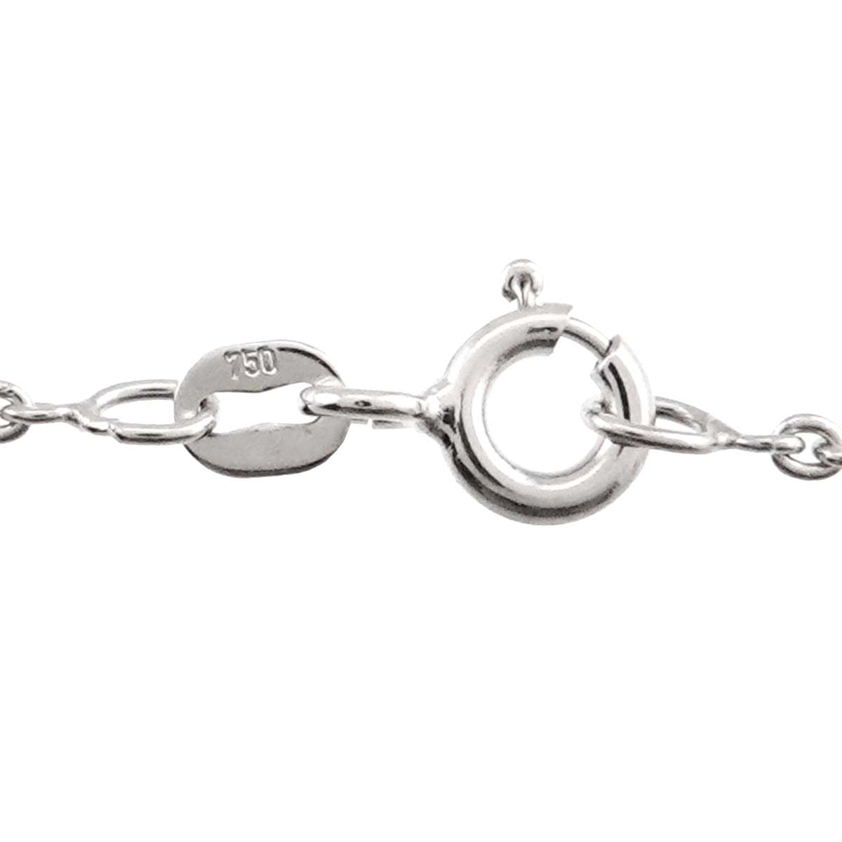 Diamond 1.24/0.30ct Necklace 18K White Gold 750