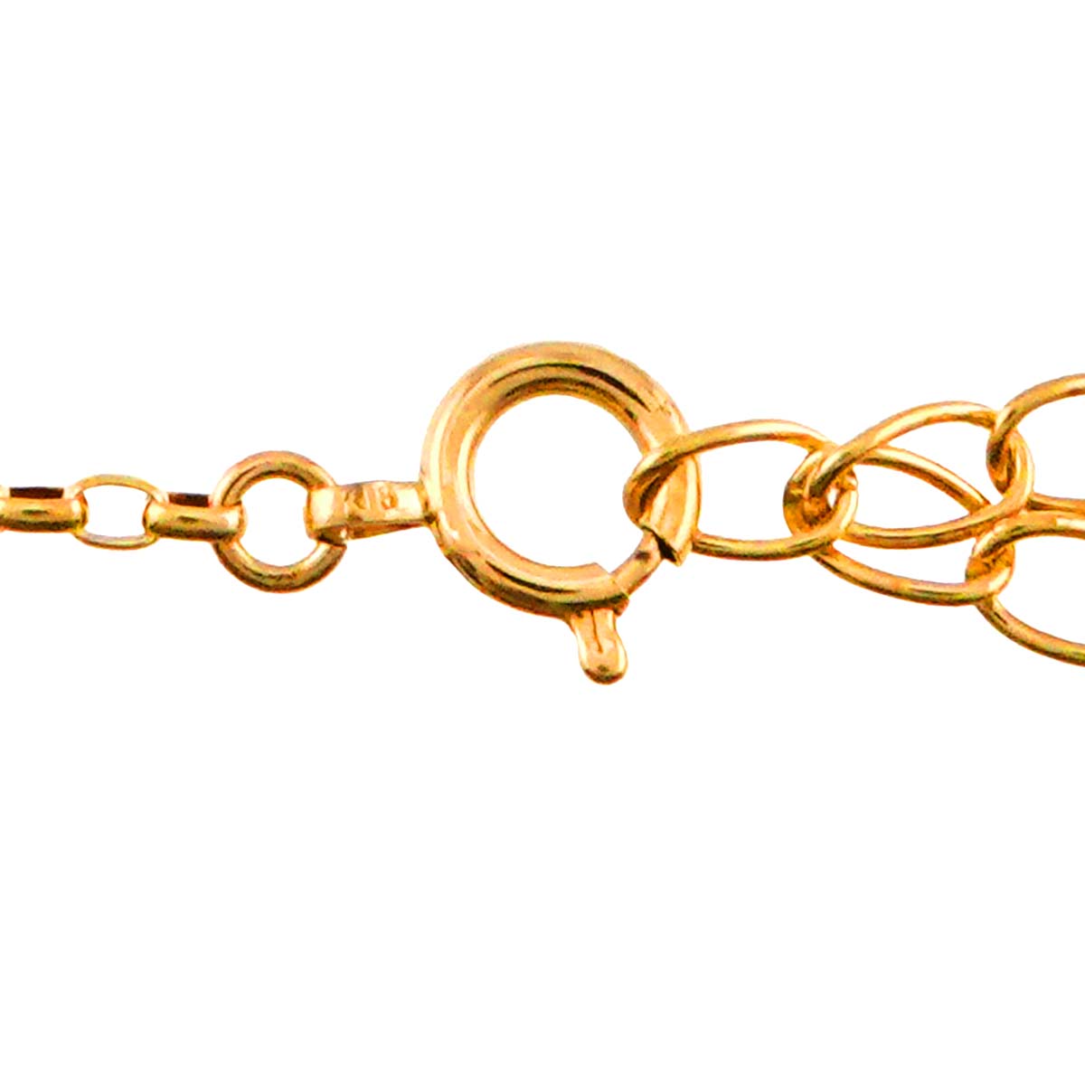 Ruby 0.38ct Diamond 0.12ct Necklace 18K YG 750