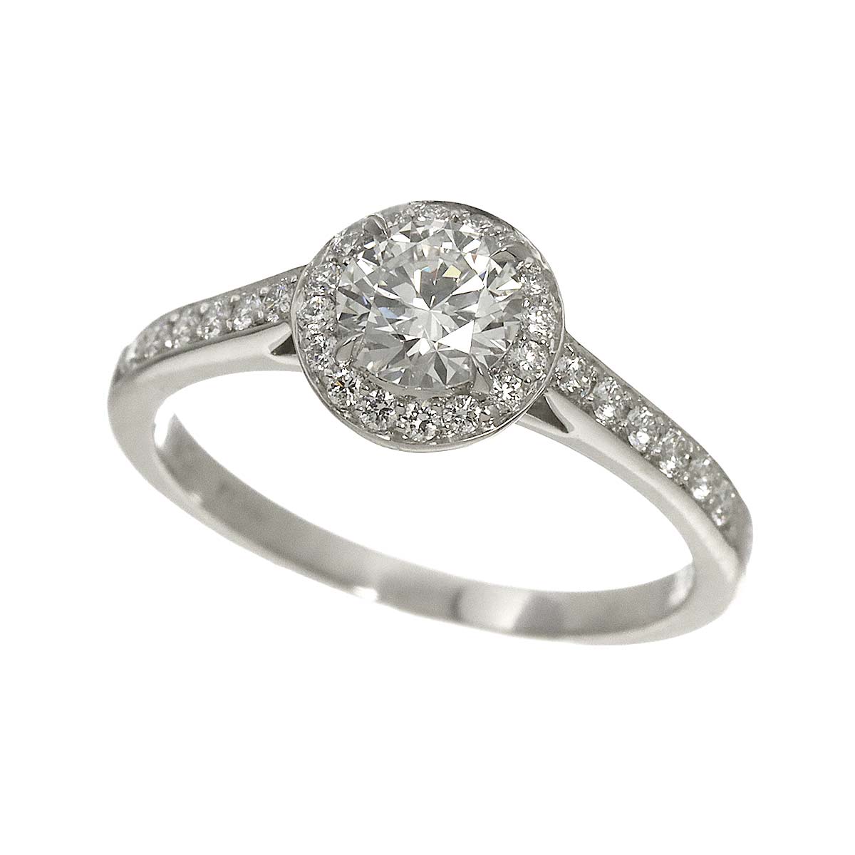 Diamond 0.52ct G/VVS2/3EX Ring Platinum Size5.25(US)