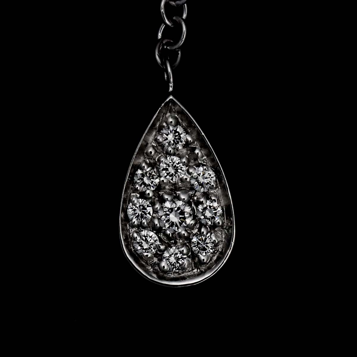 Diamond Necklace 18K White Gold 750