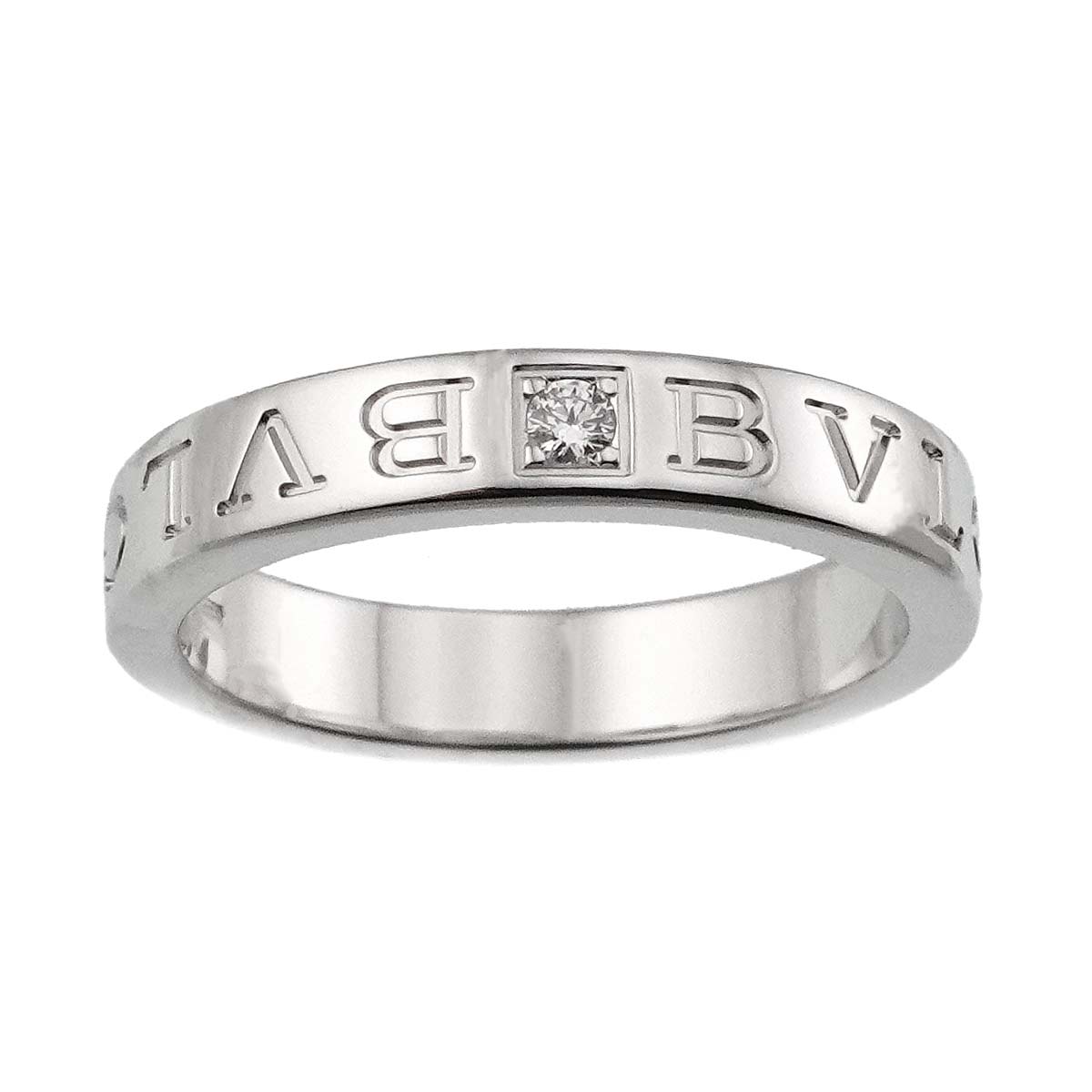 BVLGARI B-ZERO1 Diamond Ring 18K WG 750 size7.75-8(US)