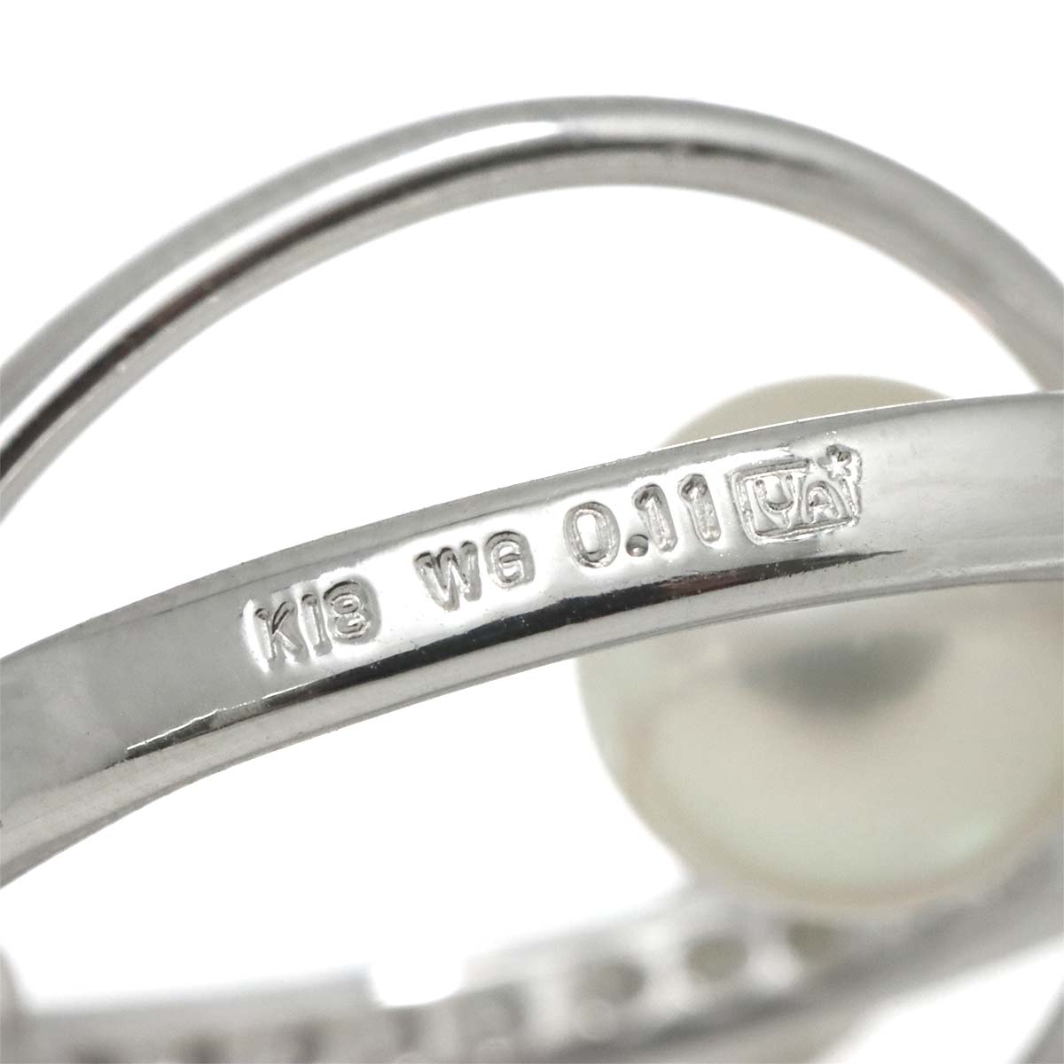 Akoya Pearl Diamond 0.11ct/0.11ct Earrings 18K 14K WG 750 585