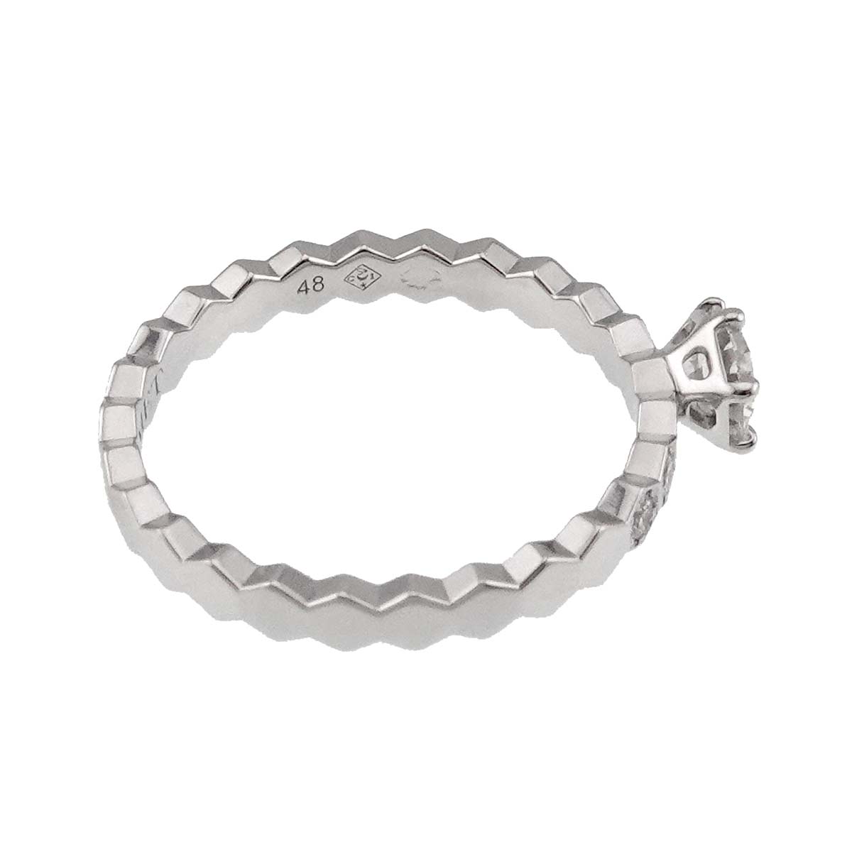 BEEMYLOVE Diamond 0.31ct E/VVS1/3EX Ring 18K WG 750 4.5(US)