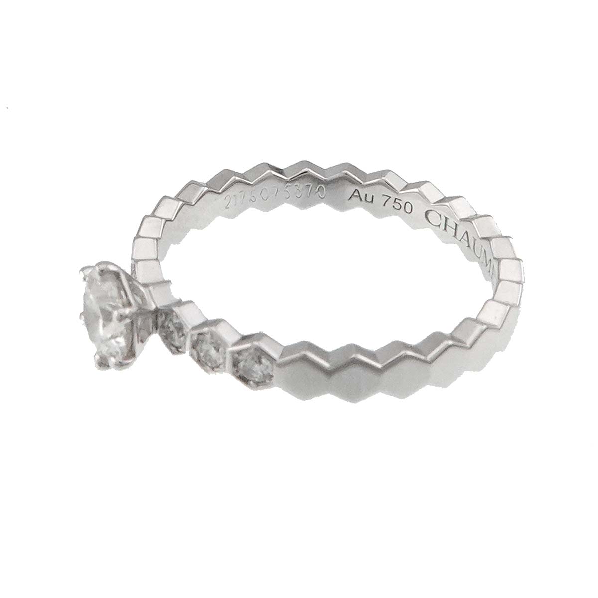 BEEMYLOVE Diamond 0.31ct E/VVS1/3EX Ring 18K WG 750 4.5(US)