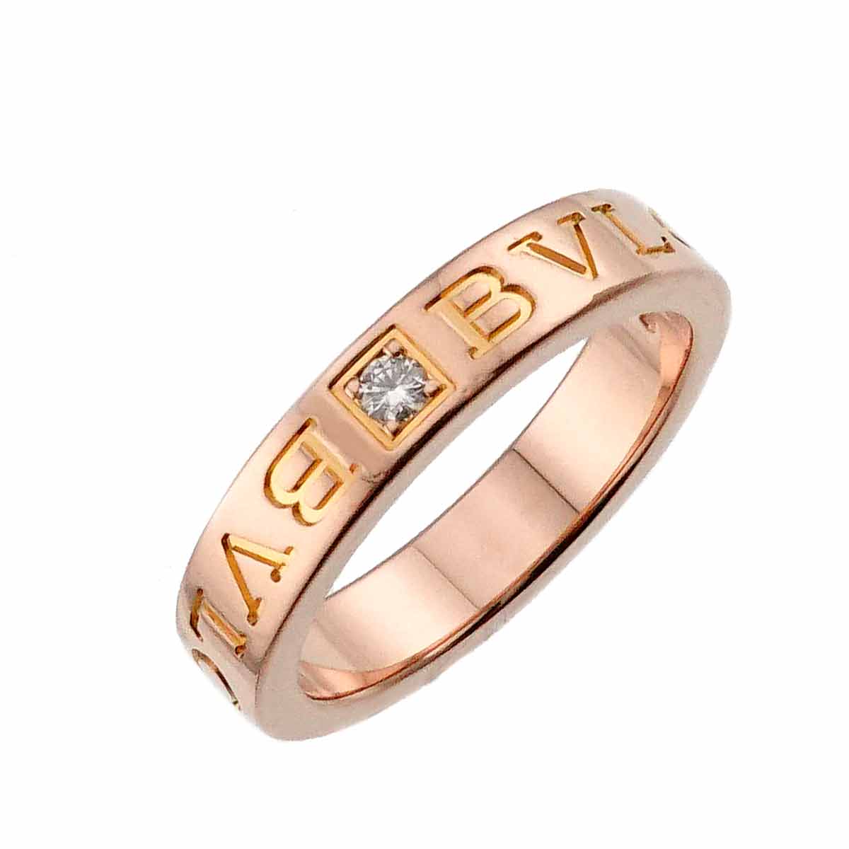 B-ZERO1 Diamond Ring 18K Pink Gold 750 Size6-6.25(US)