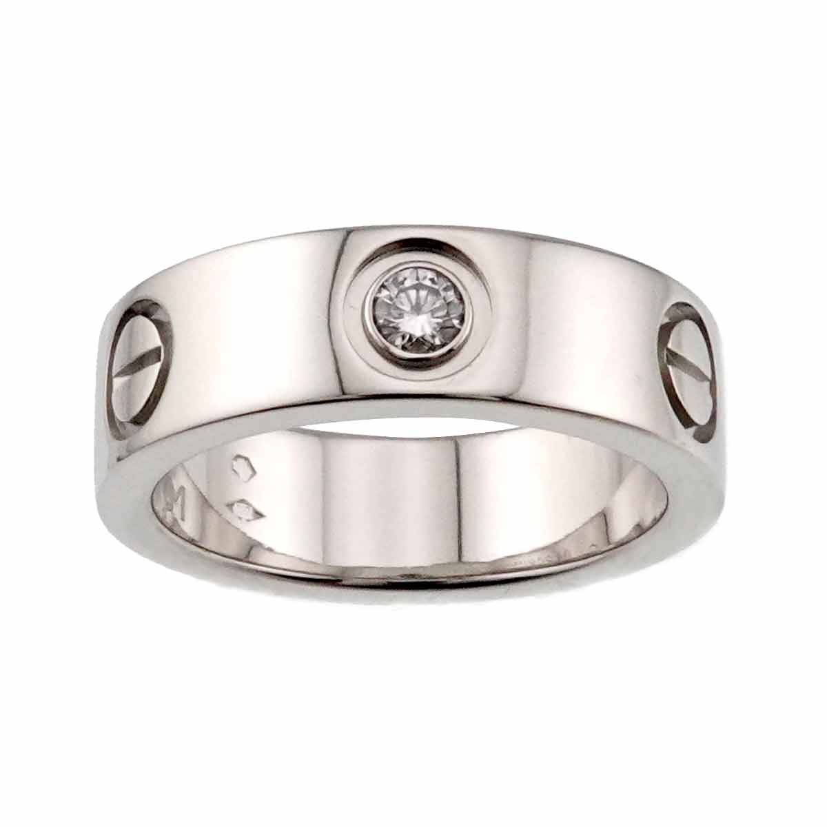 Love Ring Diamond 1P Platinum size48 4-4.5(US)