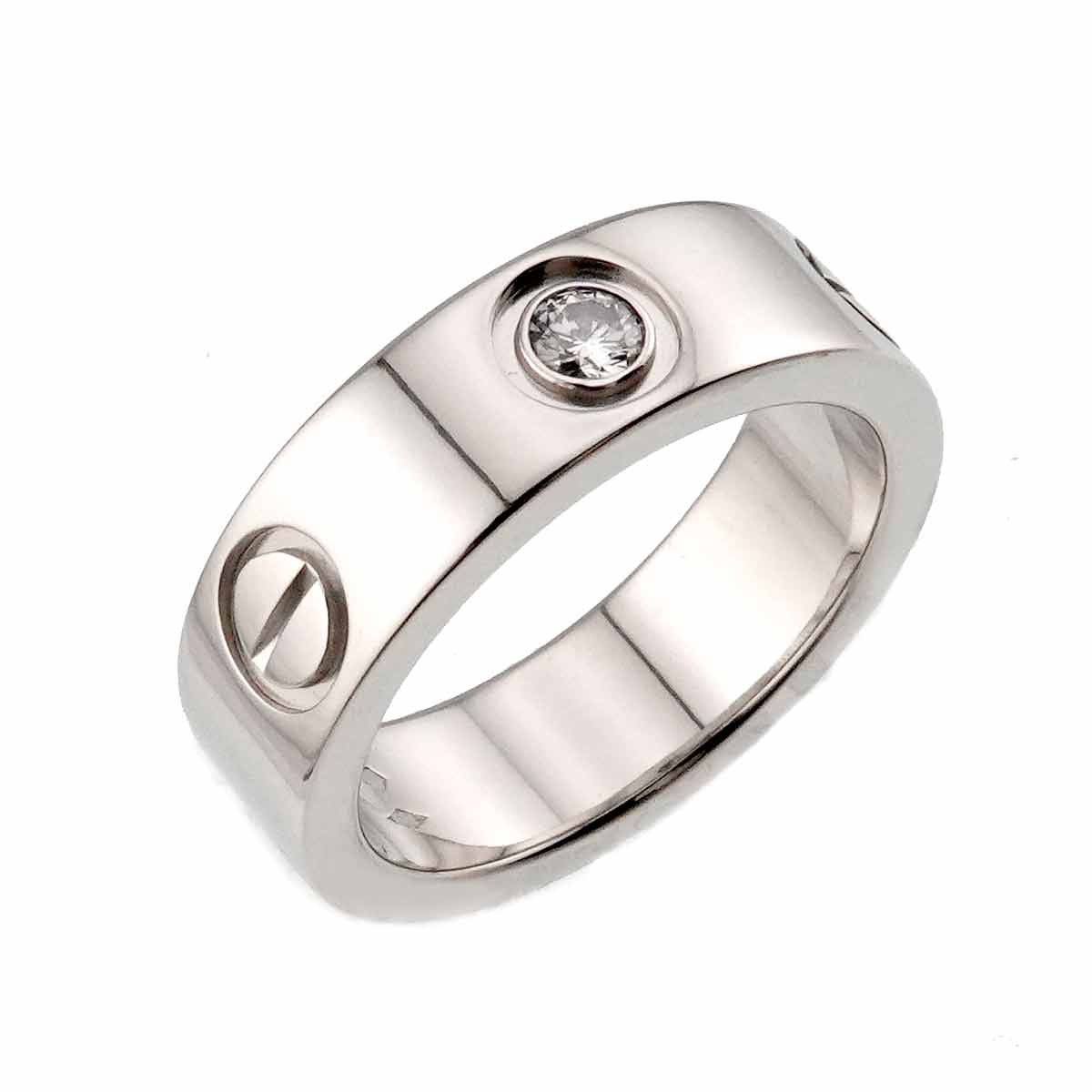 Love Ring Diamond 1P Platinum size48 4-4.5(US)