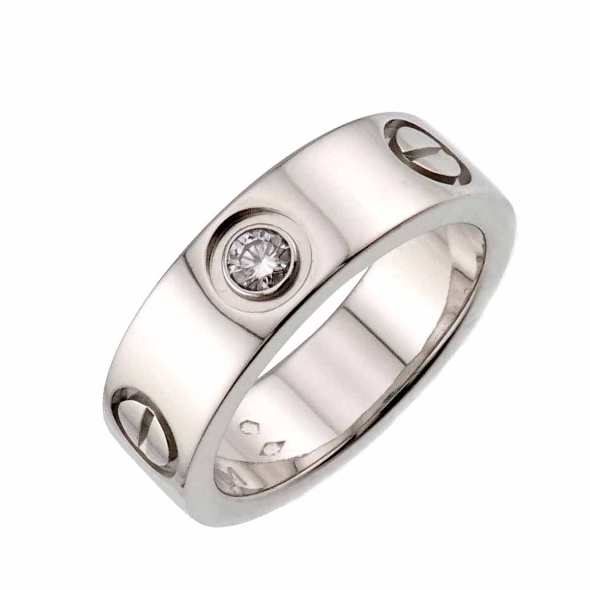 Love Ring Diamond 1P Platinum size48 4-4.5(US)