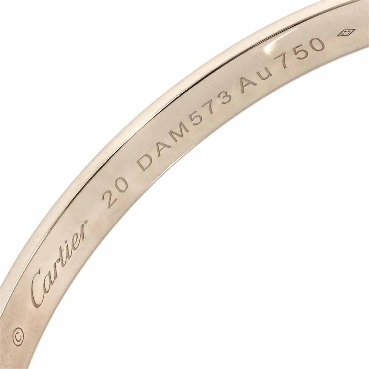 Love Bracelet Open 18K White Gold 750 Size20