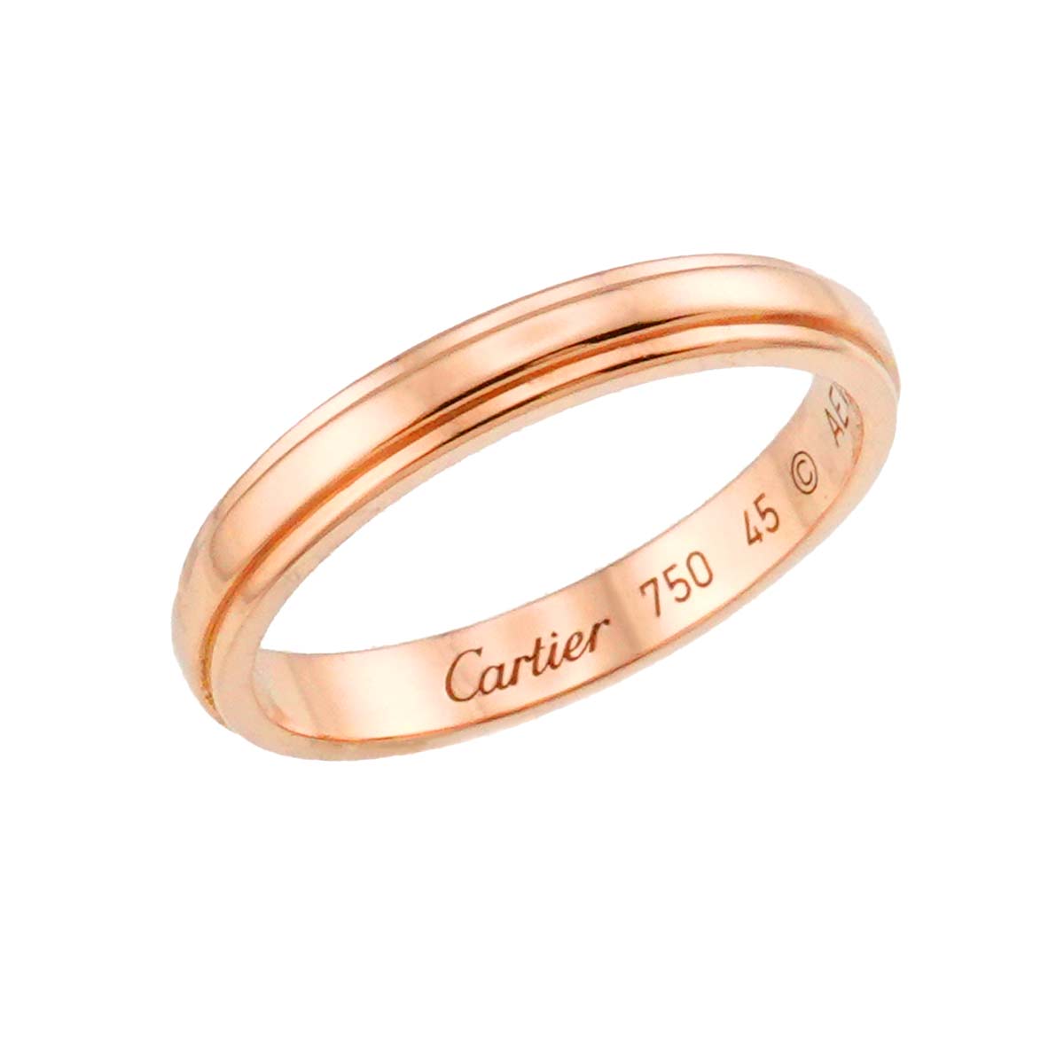 Cartier d'Amour Diamond Ring 18K PG 750 Size45 3.25(US)