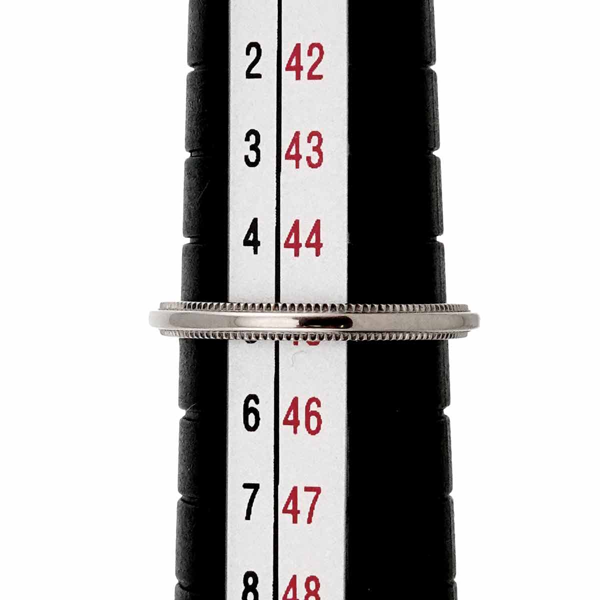 Milgrain Band Ring Pt Platinum Size3.25(US)