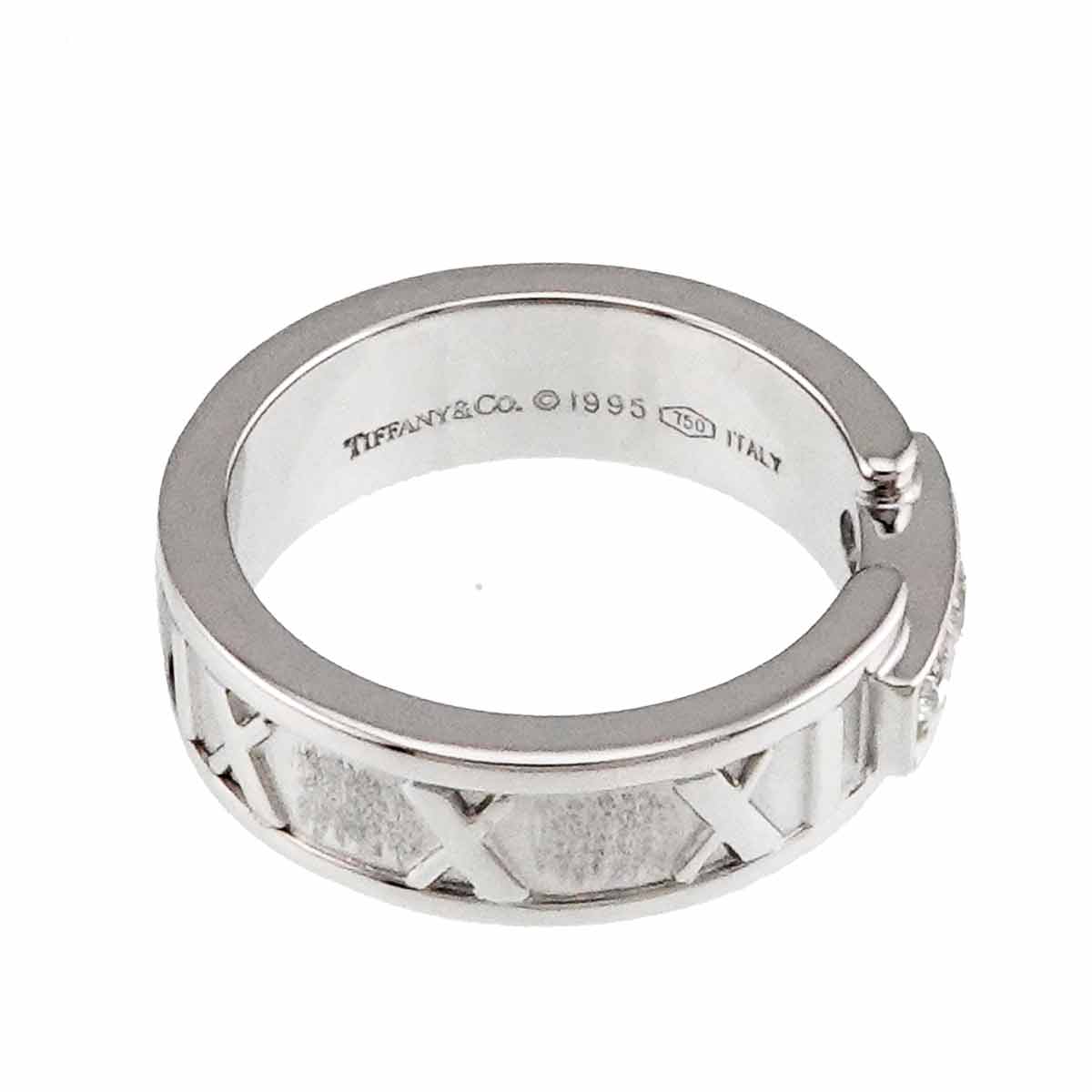 Atlas Diamond Ring 18K White Gold 750 size3.75-4(US)