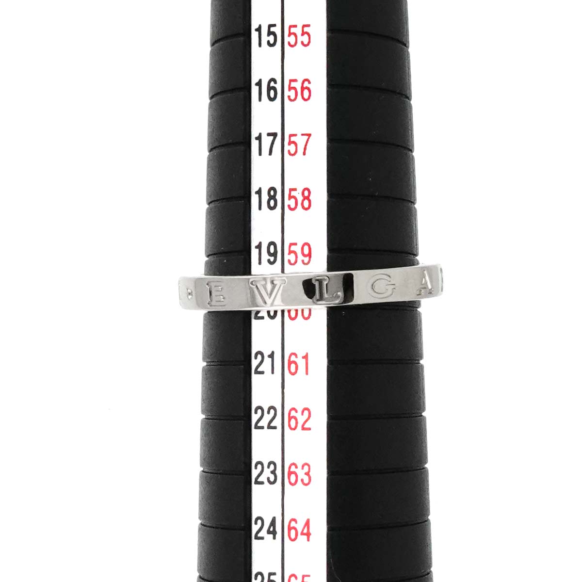 Double logo Ring Platinum size60 8.75-9(US)