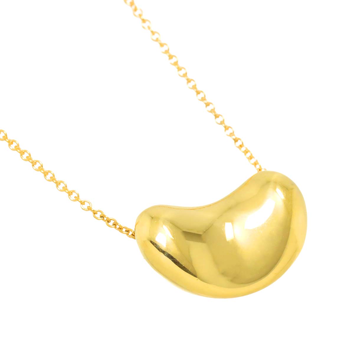 Bean Necklace 18K Yellow Gold 750