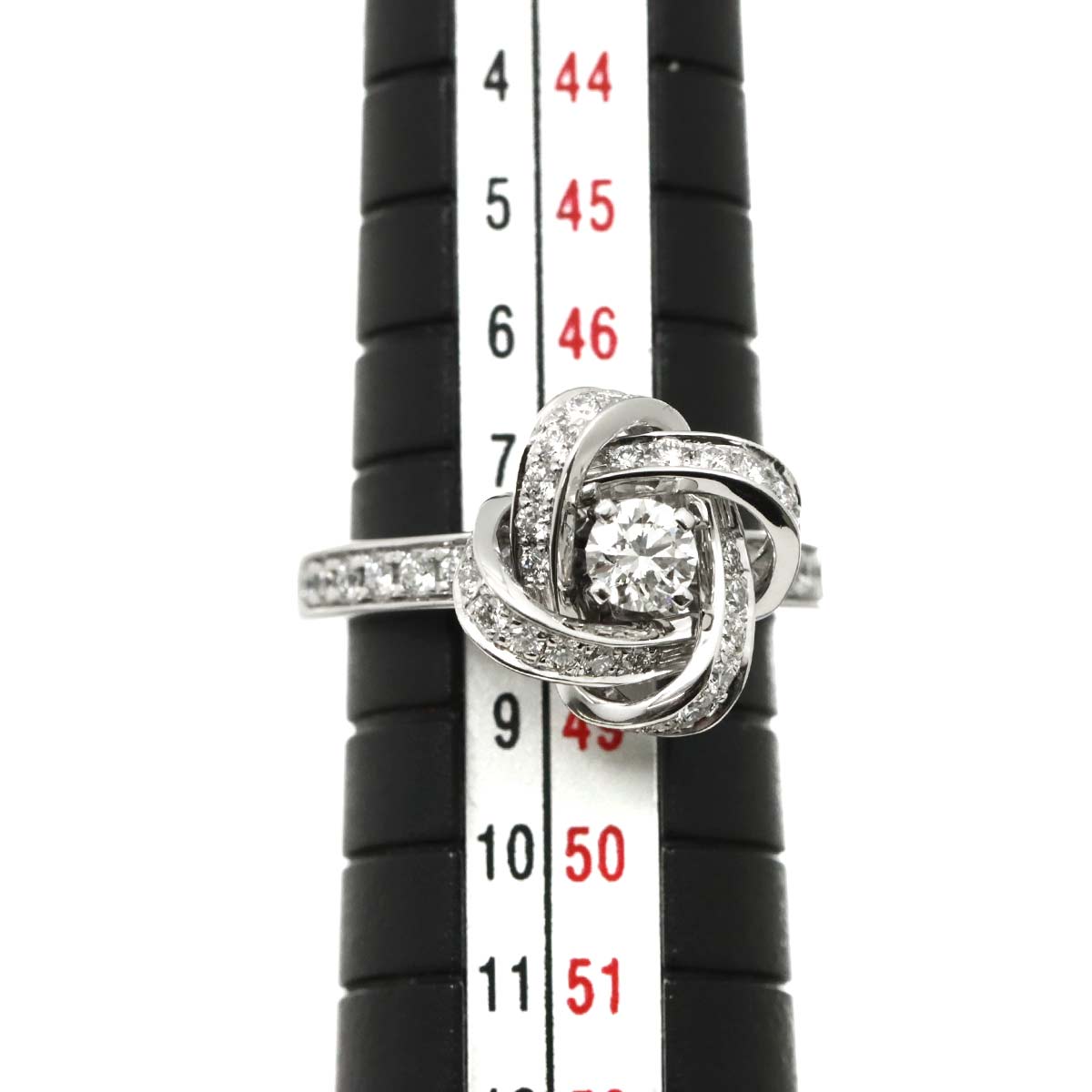 Pivoine Diamond Ring 18K WG 750 Size48 4.5(US)