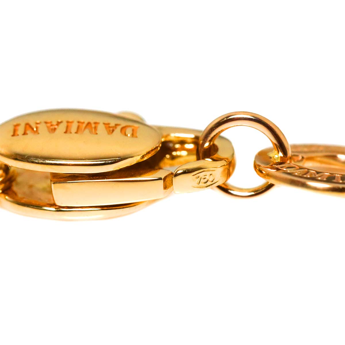 Diamond Necklace 18K WG PG 750