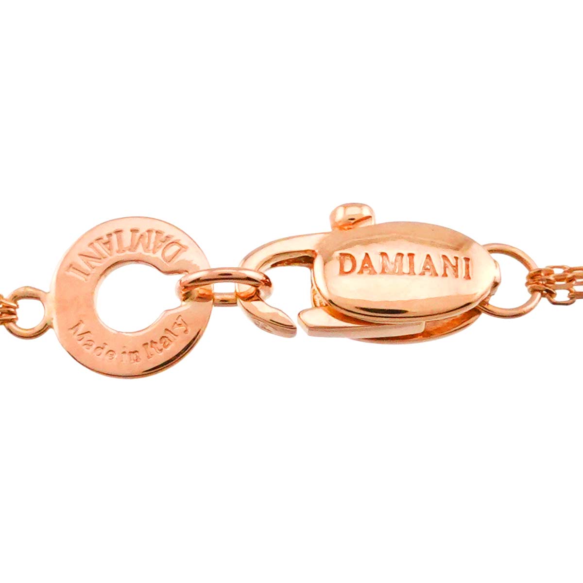 Diamond Necklace 18K WG PG 750