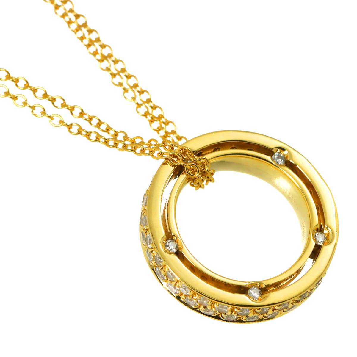 D-SIDE Diamond Necklace 18K YG 750