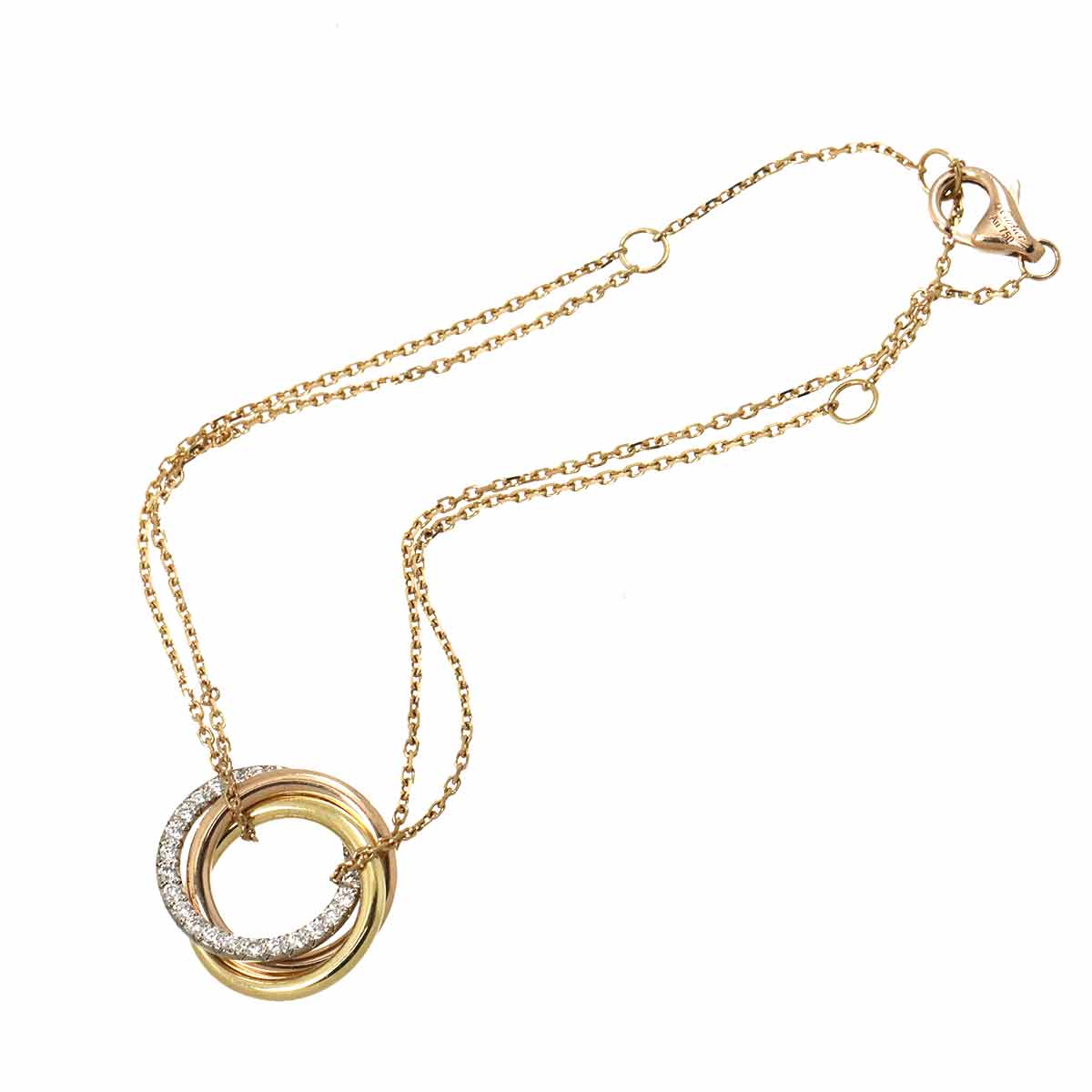 Trinity Diamond Bracelet 18K YG WG PG 750
