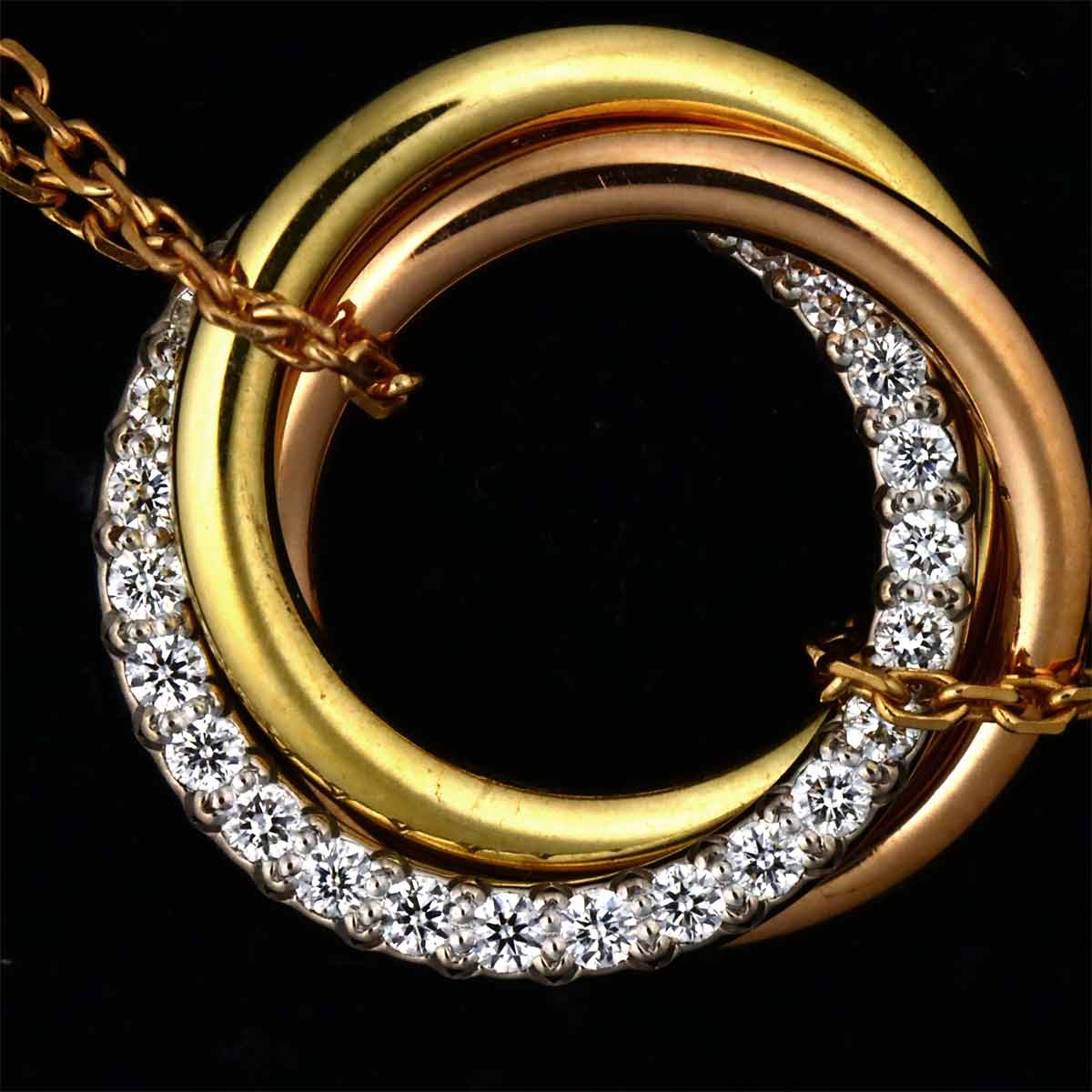 Trinity Diamond Bracelet 18K YG WG PG 750