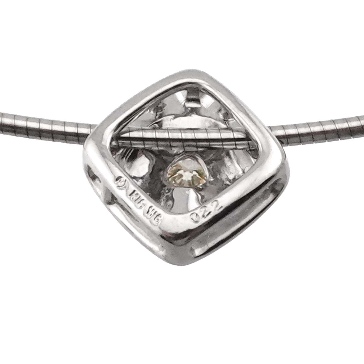 Diamond 0.22ct Necklace 18K WG White Gold 750
