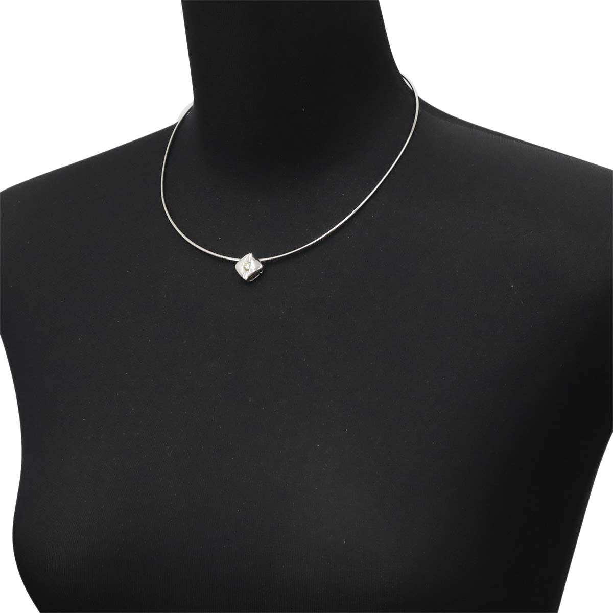 Diamond 0.22ct Necklace 18K WG White Gold 750