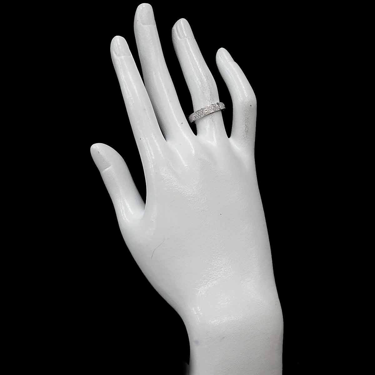 Mini Love Ring Full Pave Diamond 18K WG 750 size52 6(US)