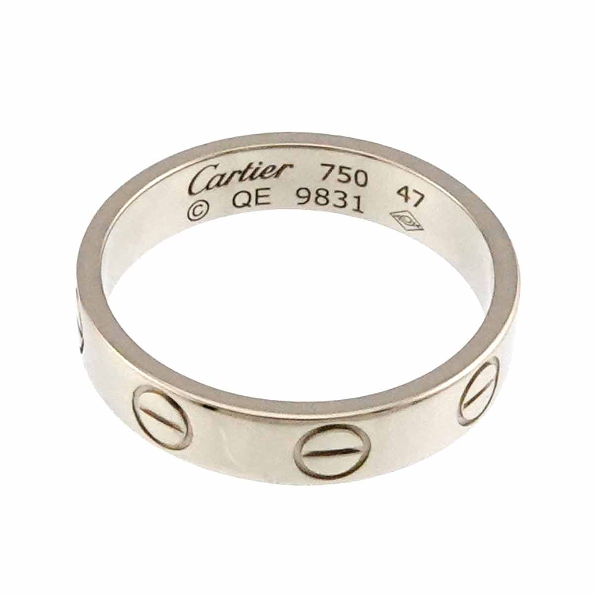 Mini Love Ring 18K White Gold 750 size47 4(US)