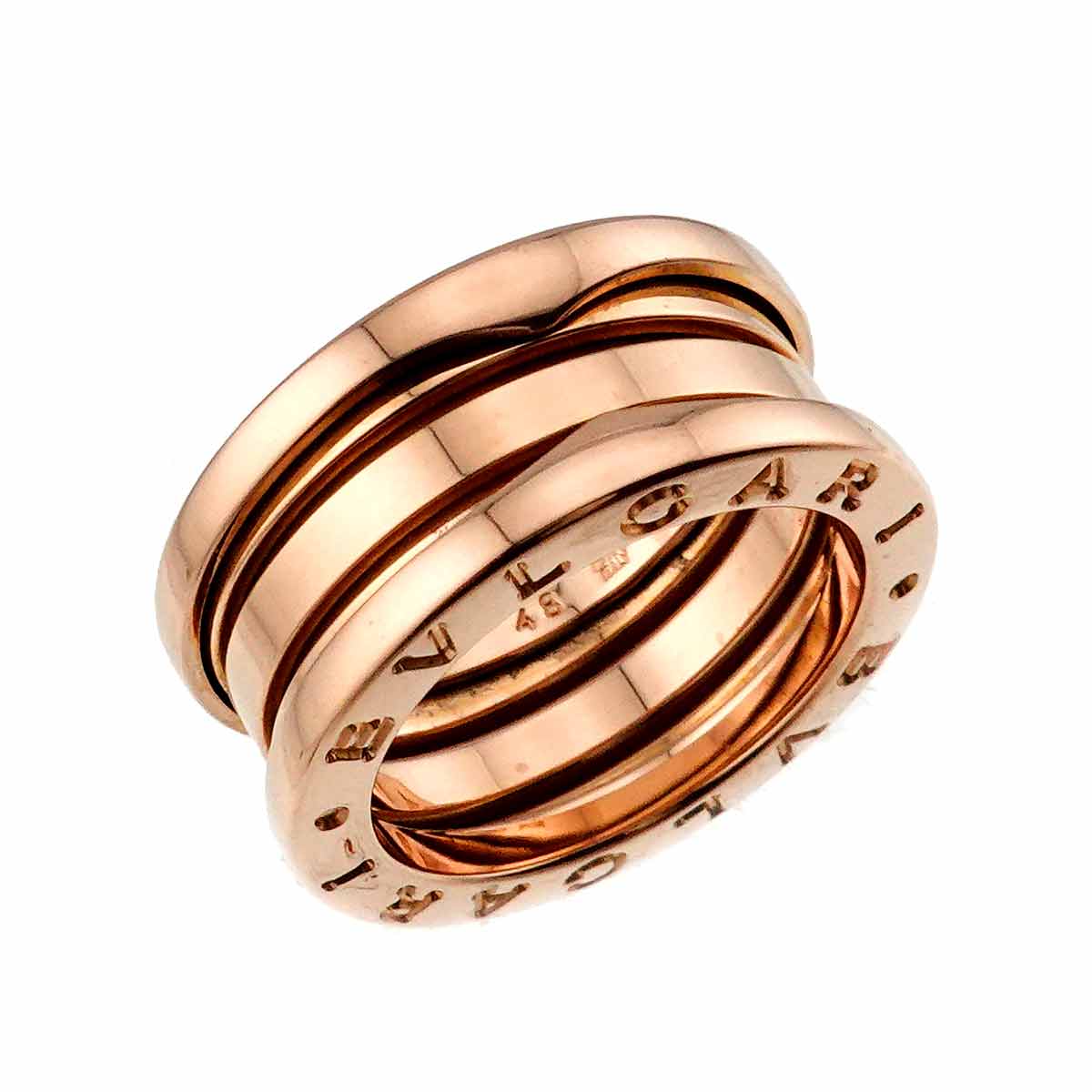 B-ZERO1 3Band Ring 18K Pink Gold 750 Size48 4(US)