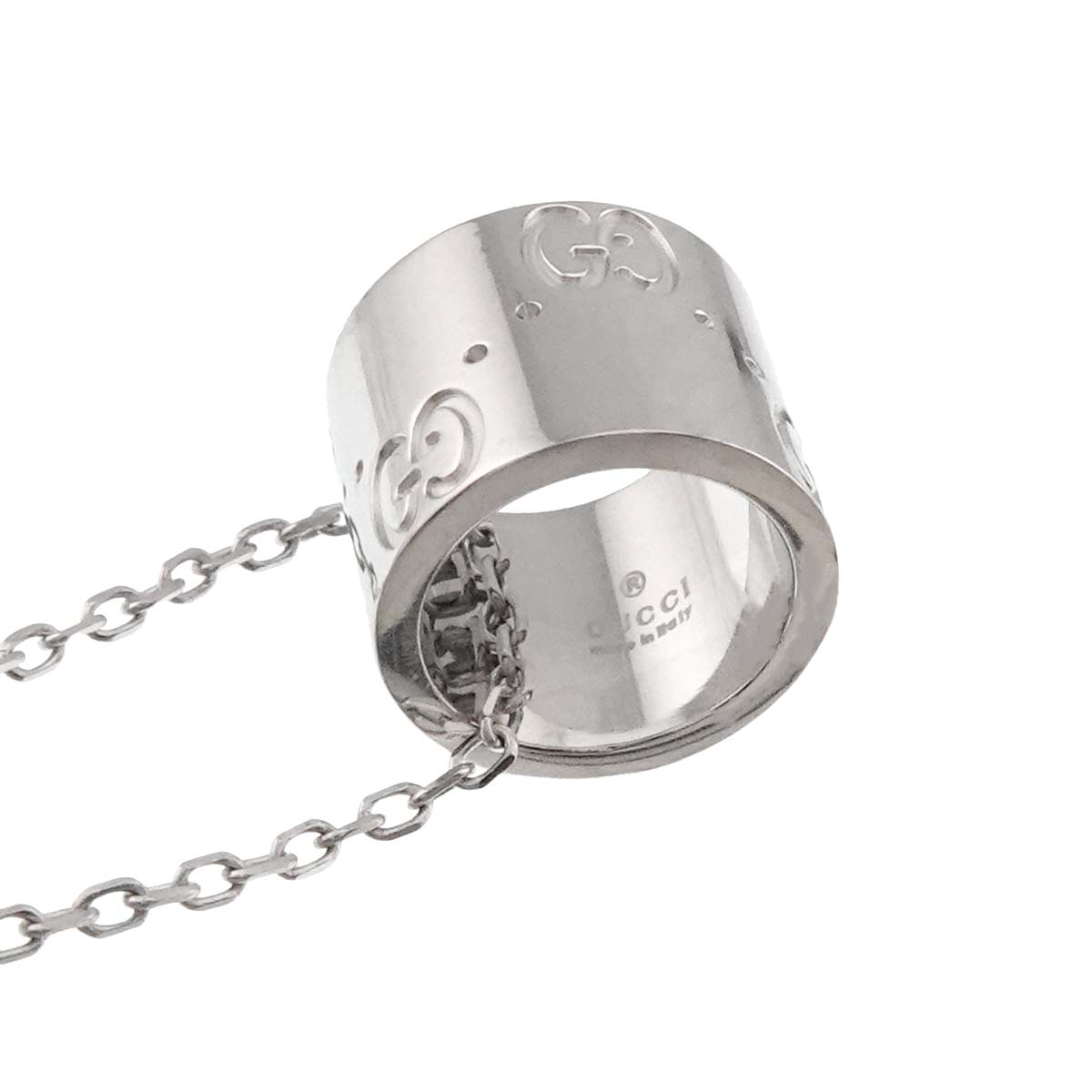 Icon Necklace 18K White Gold 750