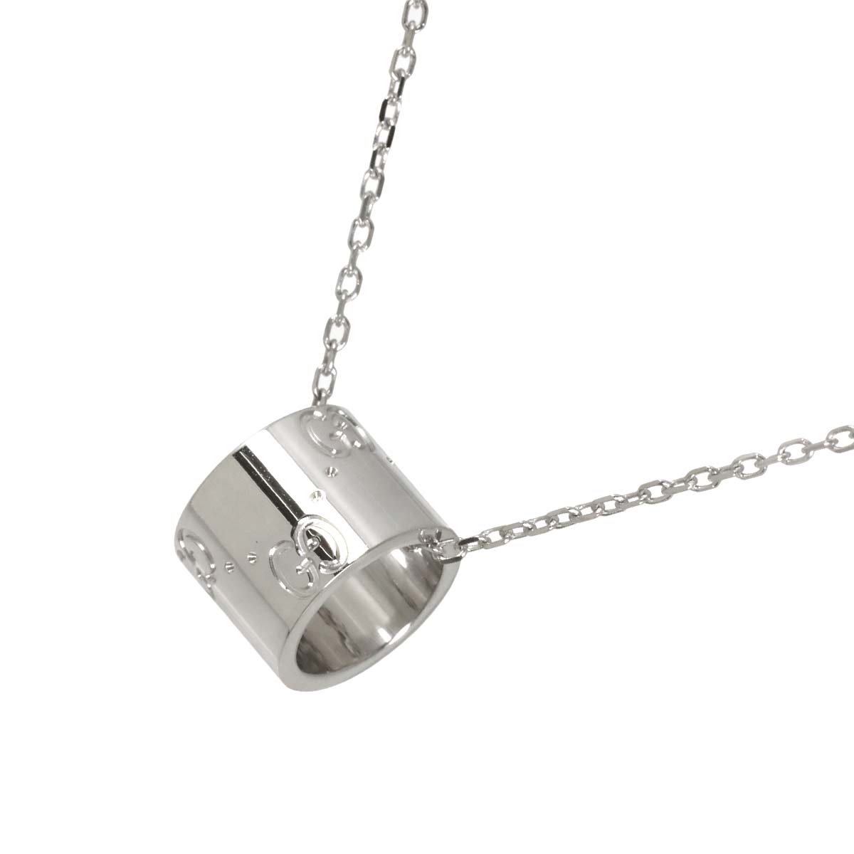 Icon Necklace 18K White Gold 750