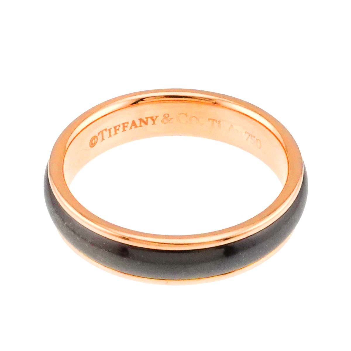 Enamel Ring 18K Pink Gold 750 Size5.25(US)