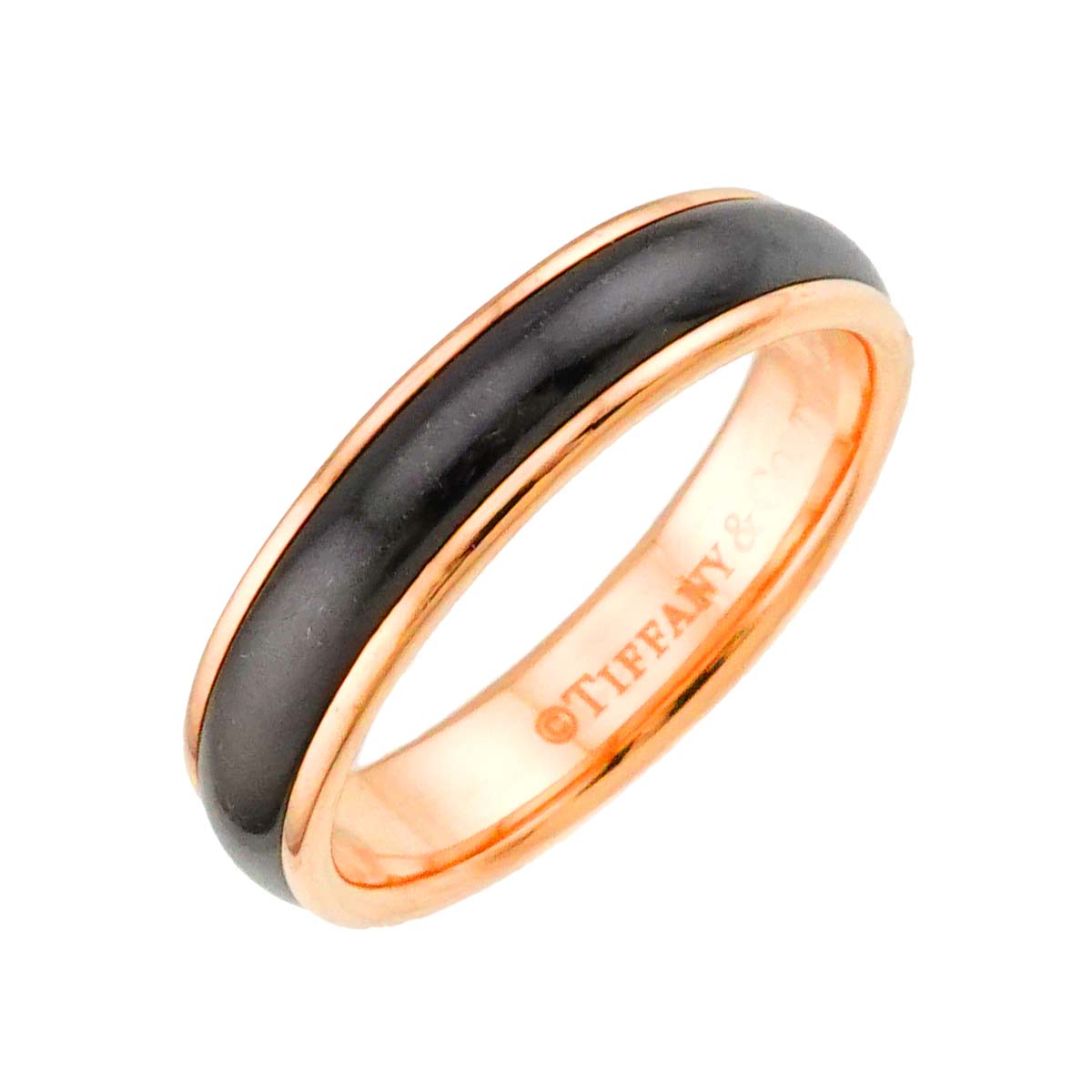 Enamel Ring 18K Pink Gold 750 Size5.25(US)