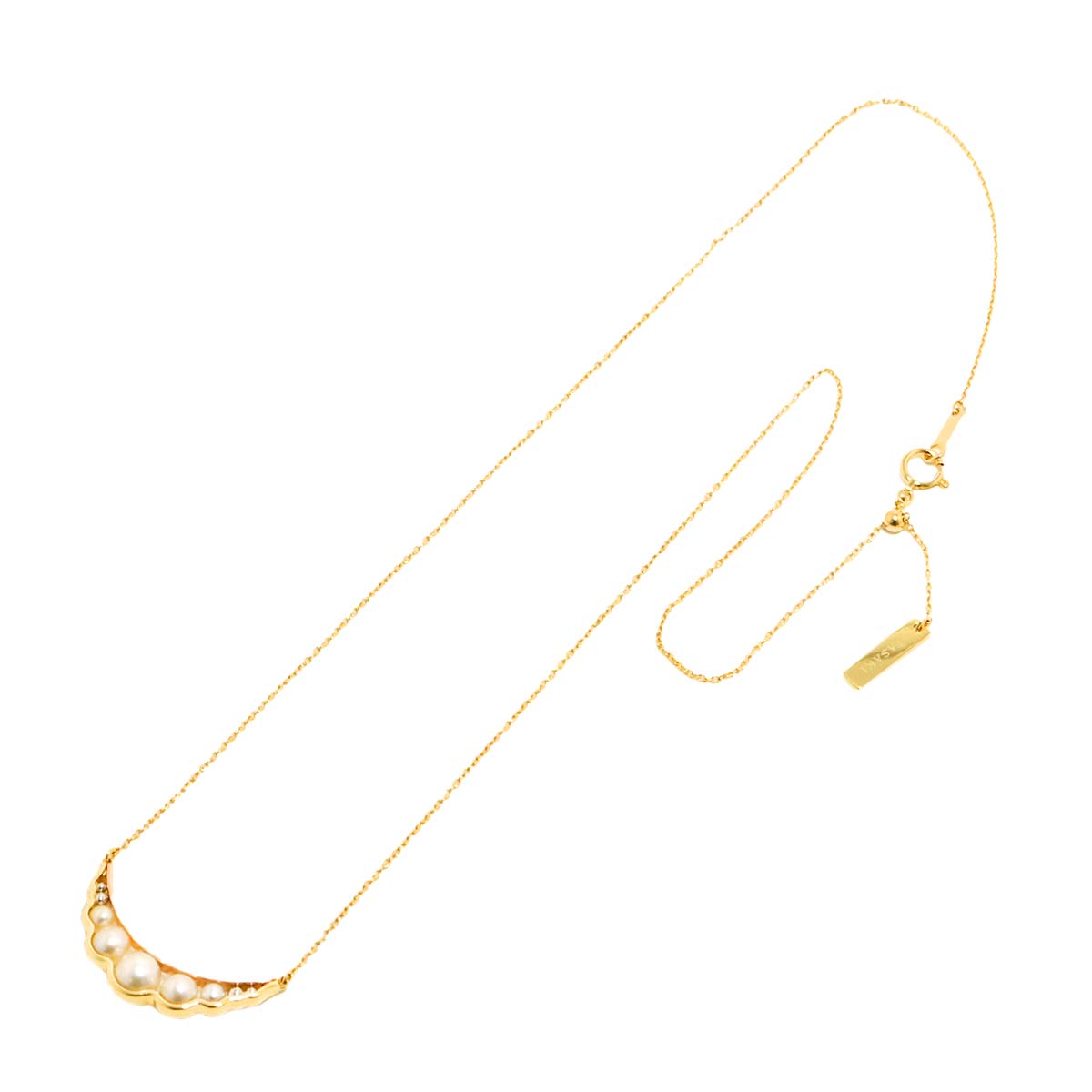 Akoya Pearl 5.6-2.9mm Necklace 18K YG PG 750 Pt