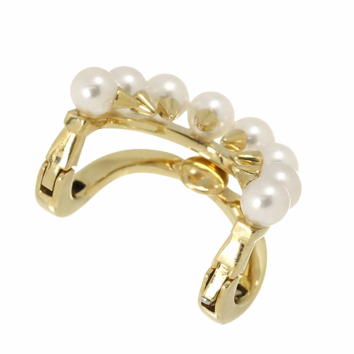 Danger Plus Akoya Pearl Earring 18K YG 750 One Piece only