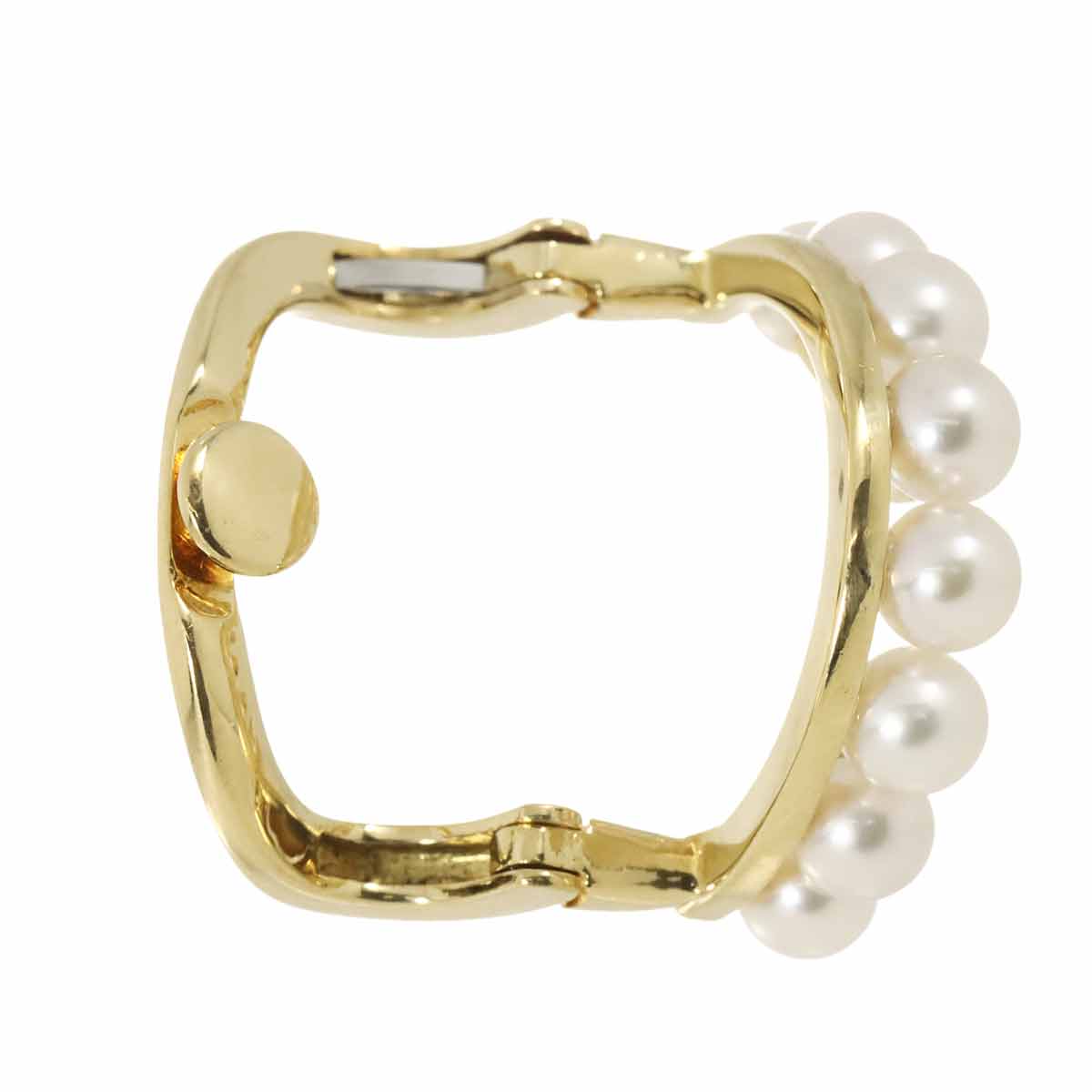 Danger Plus Akoya Pearl Earring 18K YG 750 One Piece only