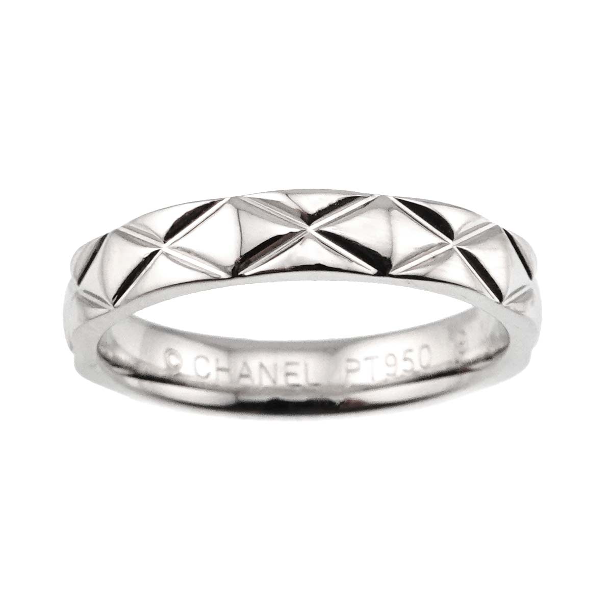 Matelasse Ring Pt Platinum size50 5-5.25(US)