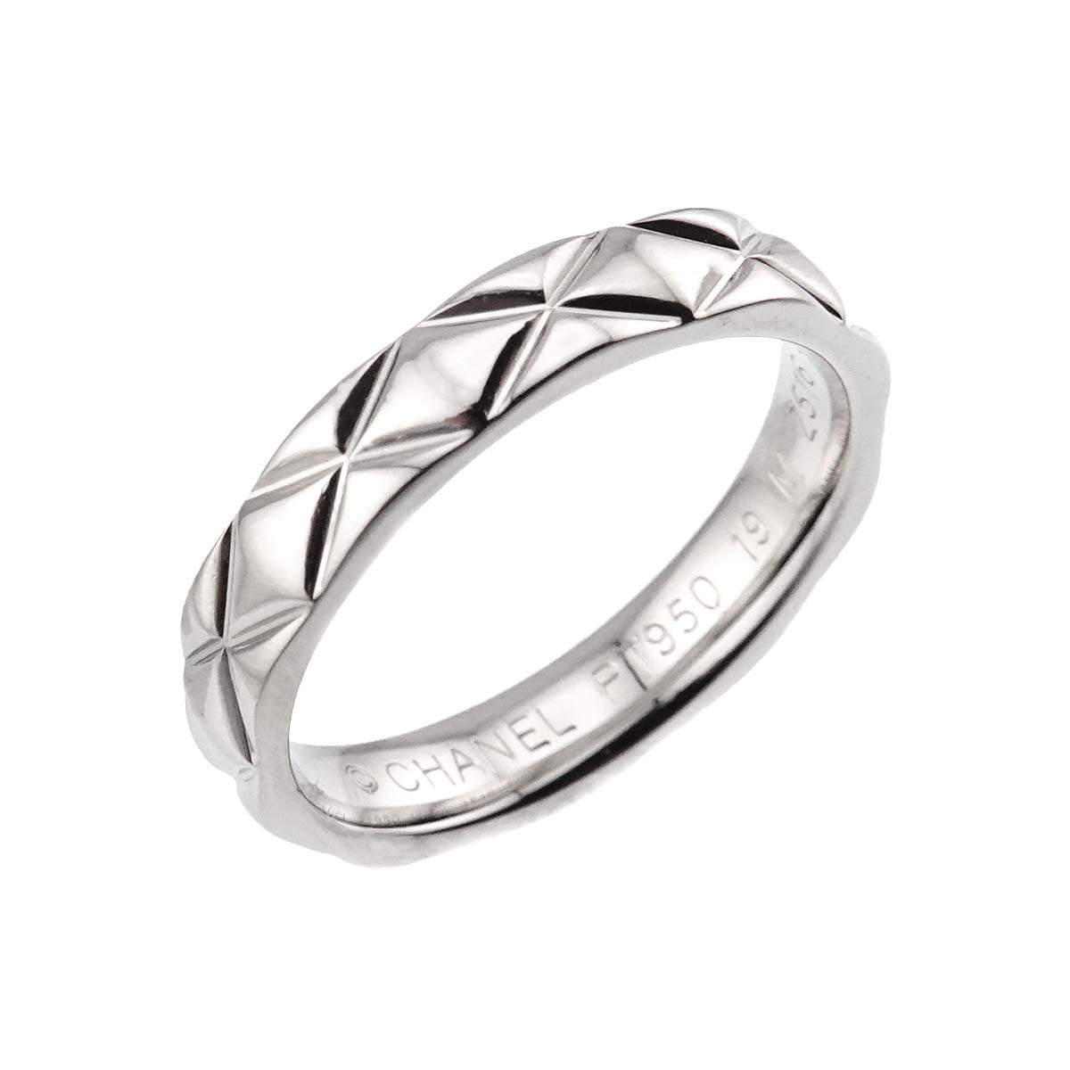Matelasse Ring Pt Platinum size50 5-5.25(US)