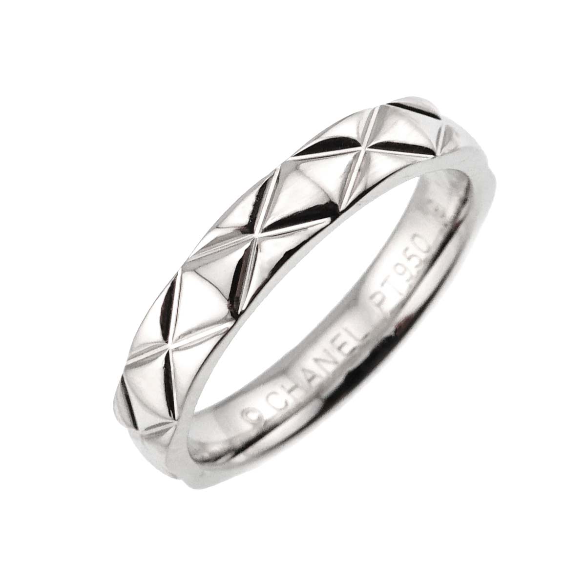 Matelasse Ring Pt Platinum size50 5-5.25(US)