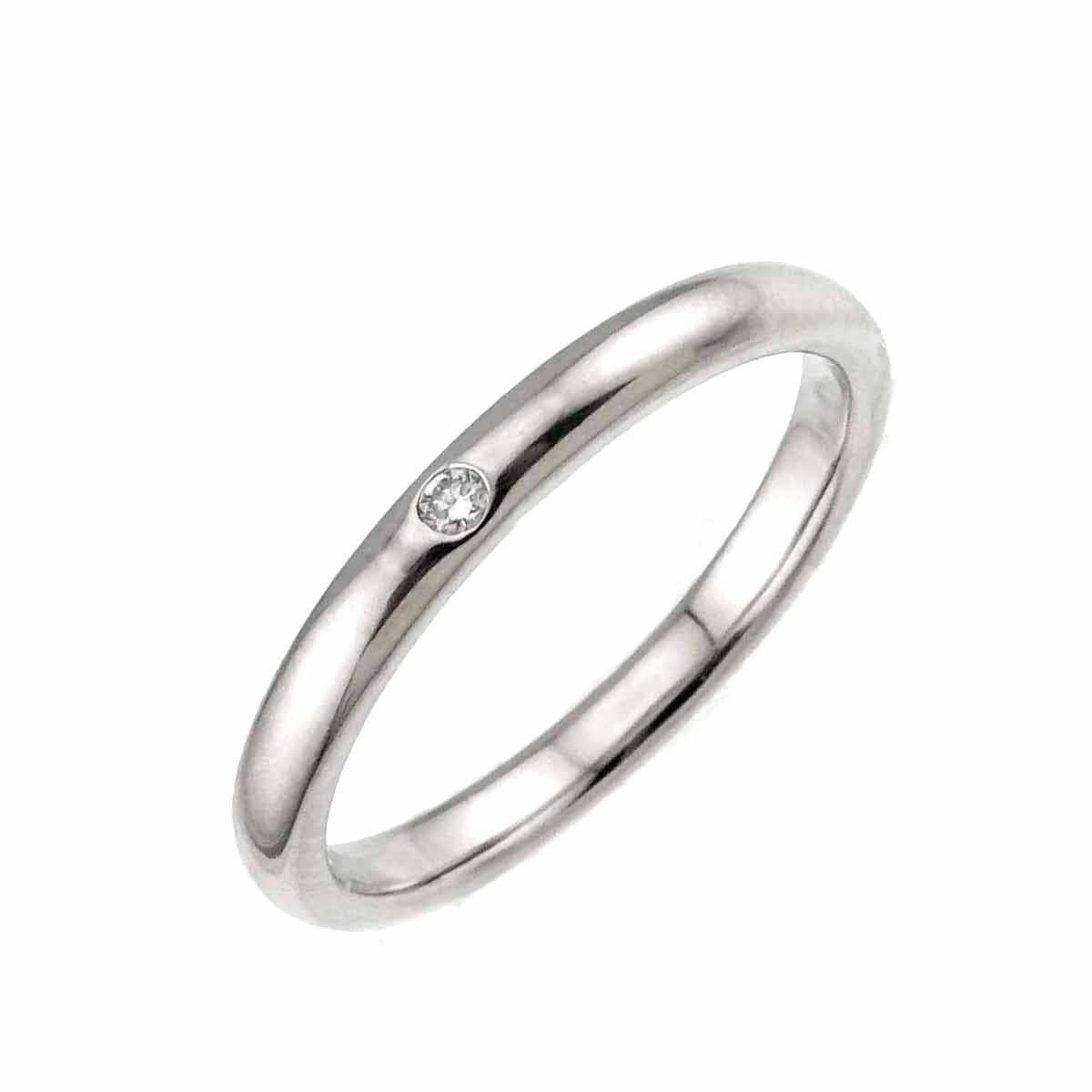 Stacking Diamond Ring Platinum size7.5-7.75(US)