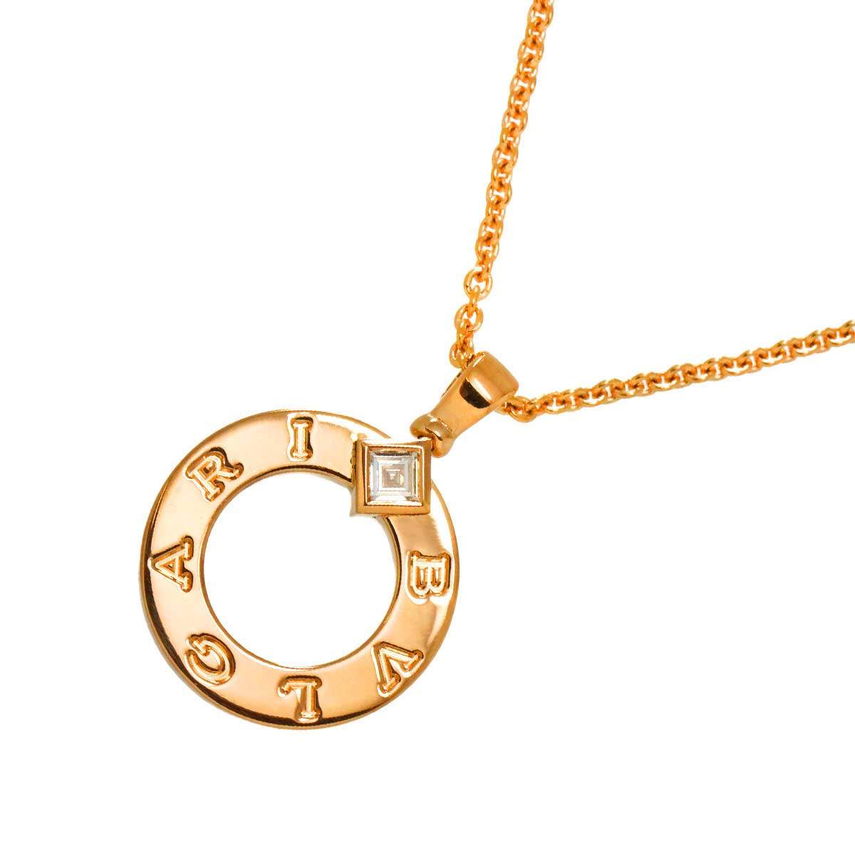 BVLGARI BVLGARI Diamond Necklace 18K Pink Gold 750