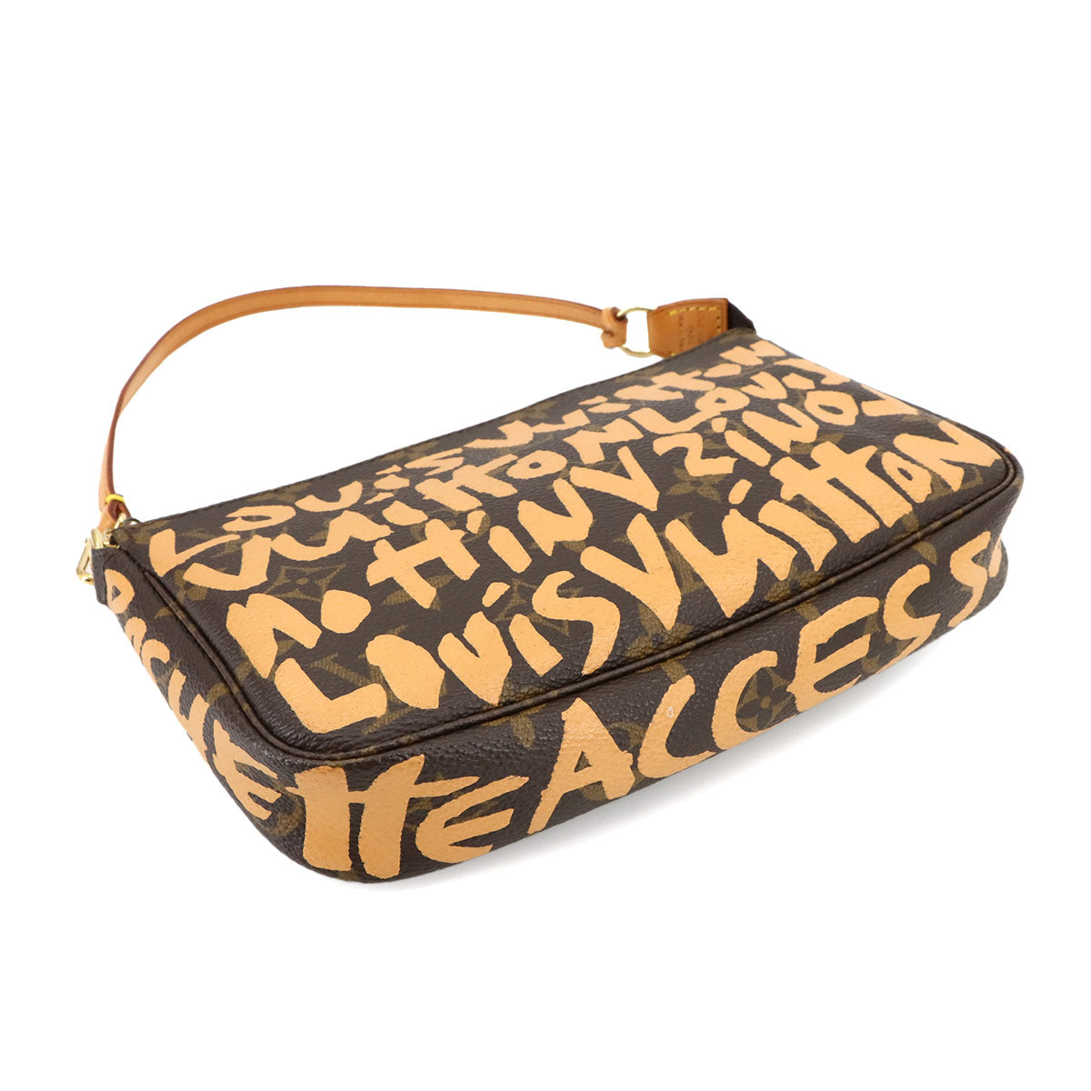 Monogram Graffiti Pochette Accessoires Pouch Peach M92193