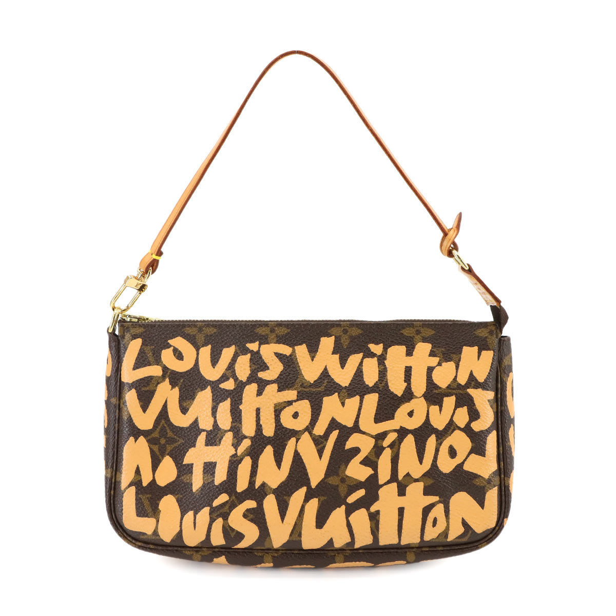 Monogram Graffiti Pochette Accessoires Pouch Peach M92193