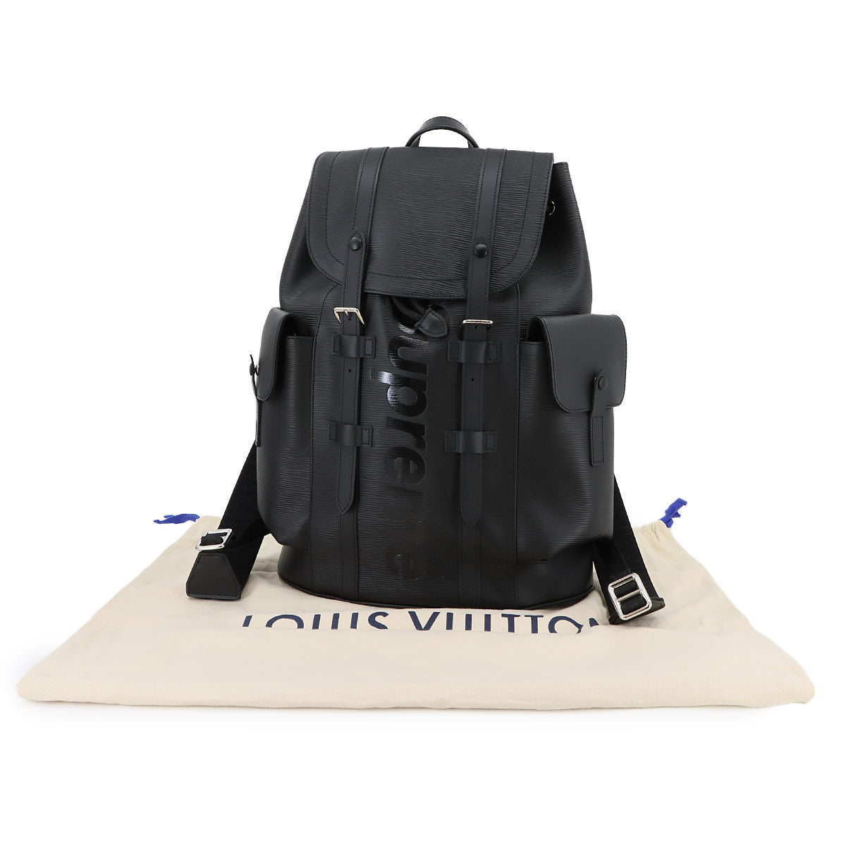 Supreme Epi Christopher PM Backpack Leather Noir M53413