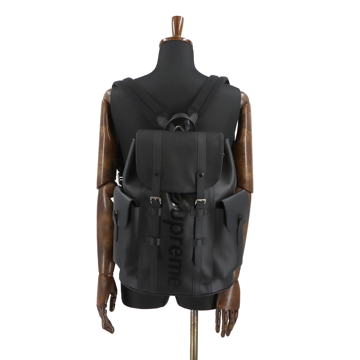 Supreme Epi Christopher PM Backpack Leather Noir M53413