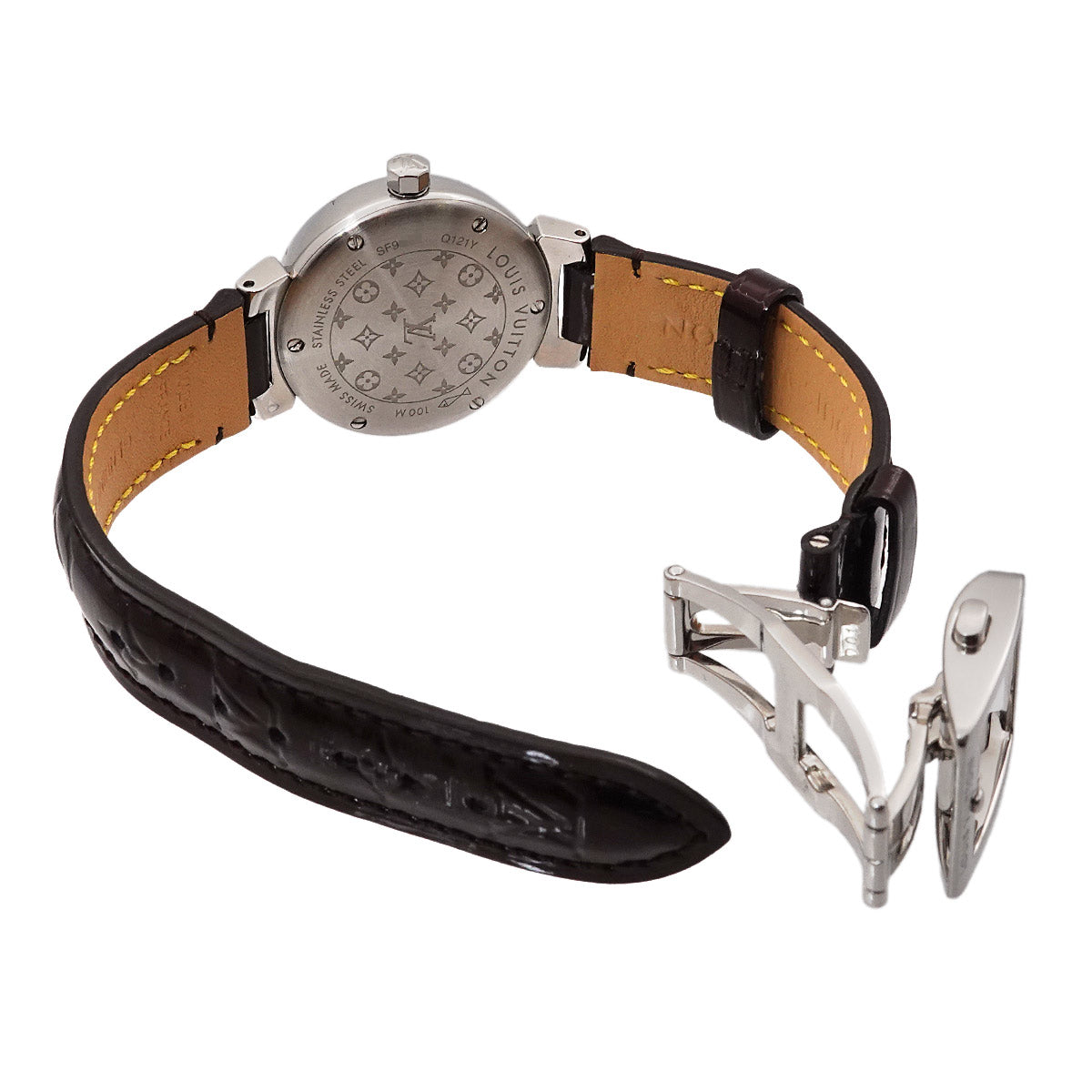 Tambour Brush Diamond PM Q121Y Quartz Pink Dial