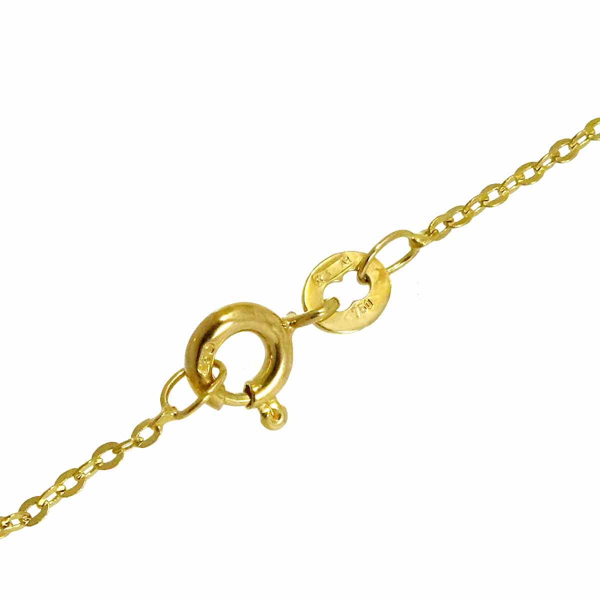 Ruby 0.66ct Diamond 0.26ct Necklace 18K 18K Yellow Gold 750