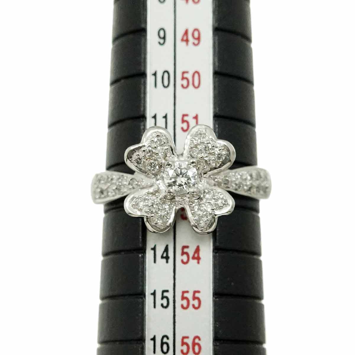 Diamond 0.32ct Ring Pt Platinum size6(US)